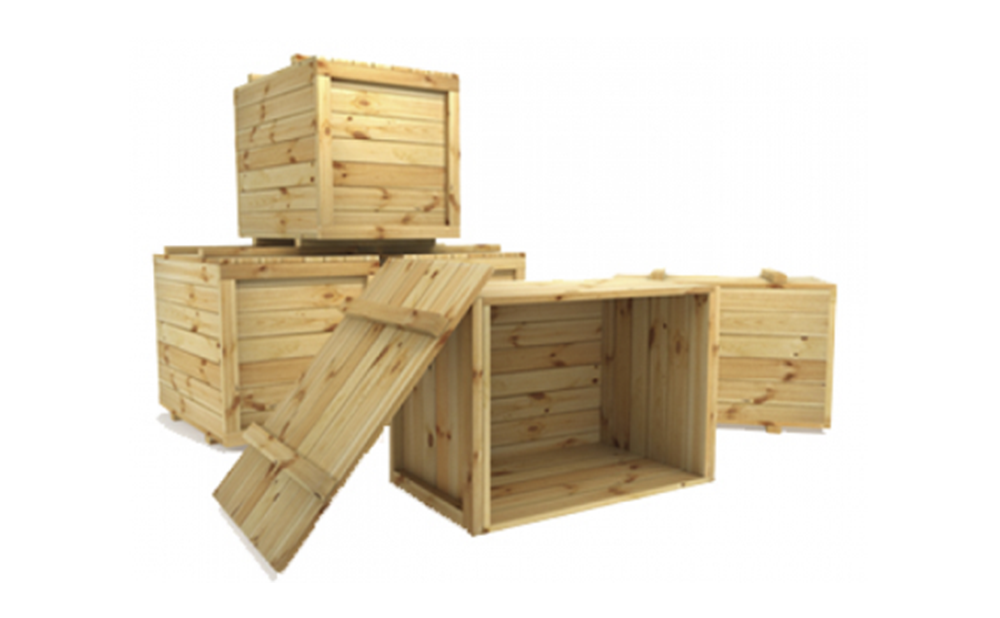 Wooden fruit boxes